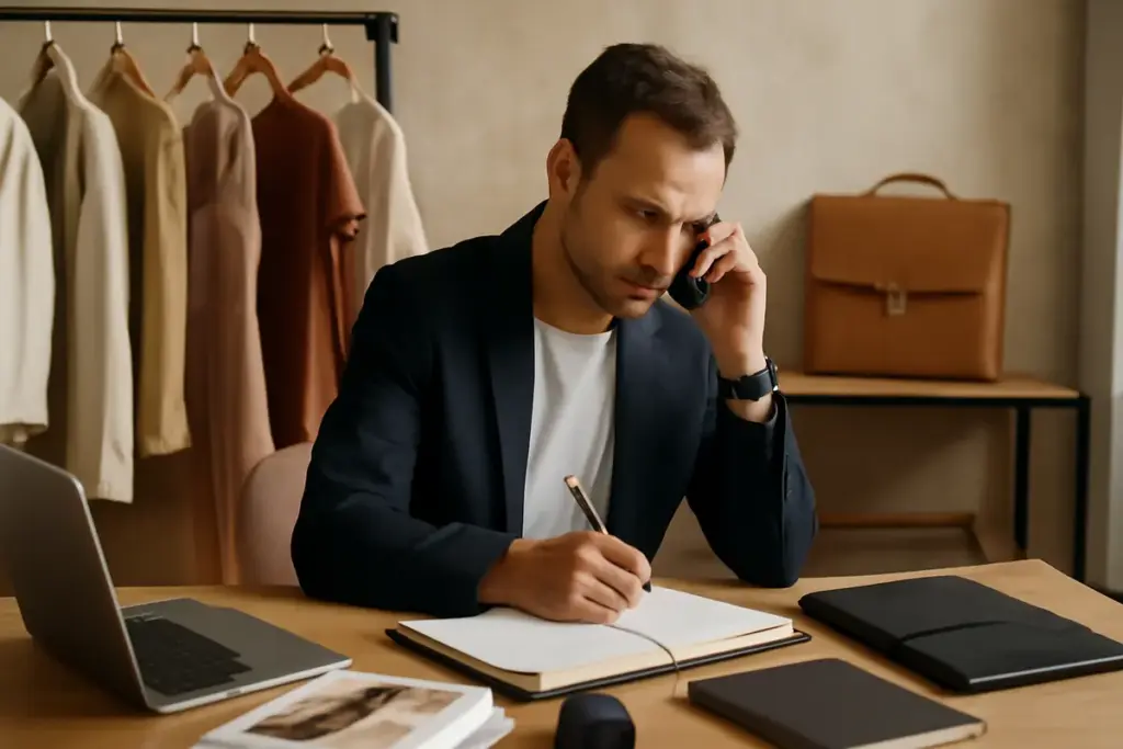 Come si organizza il lavoro quotidiano di un agente di rappresentanza moda? Dati pratici e abitudini efficaci